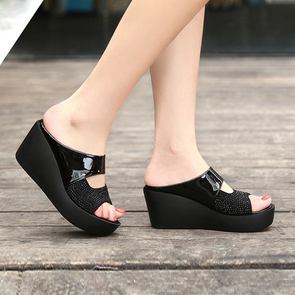 women sandals summer fashion leisure slip-on shoes women platform wedges fish mouth sandals thick bottom slippers zapatos mujer y200107, Black
women sandals summer fashion leisure slip-on shoes women platform wedges fish mouth sandals thick bottom slippers zapatos mujer y200107, Black