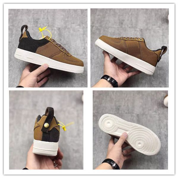 

2019 New Release Carhartt WIP 1 Low Men Women Low Cut one 1 Casual shoes Dark Brown Dunk Sports Skateboarding Shoes
