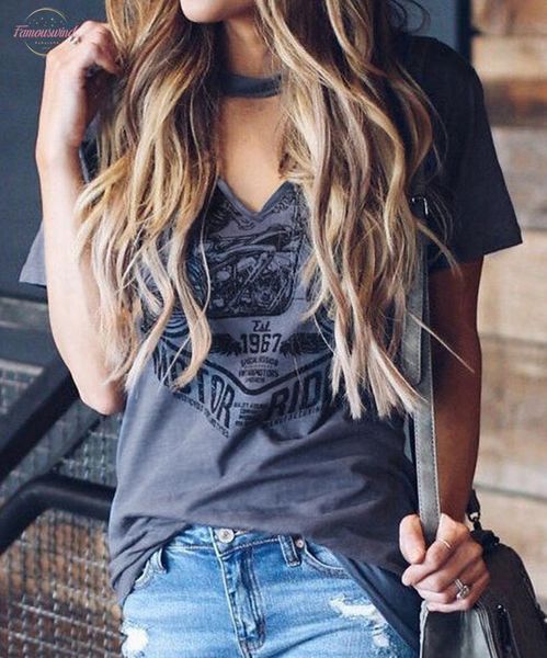fashion tee for summer short 2020 printed v neck t shirt women short sleeve tees t shirt femme imprime, White
fashion tee for summer short 2020 printed v neck t shirt women short sleeve tees t shirt femme imprime, White