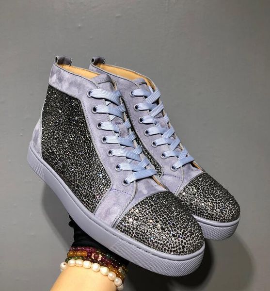 european station new arrival famous design mens women suede with crystals sequins high red bottom sneakers,brand casual shoes 36-47, Black
european station new arrival famous design mens women suede with crystals sequins high red bottom sneakers,brand casual shoes 36-47, Black