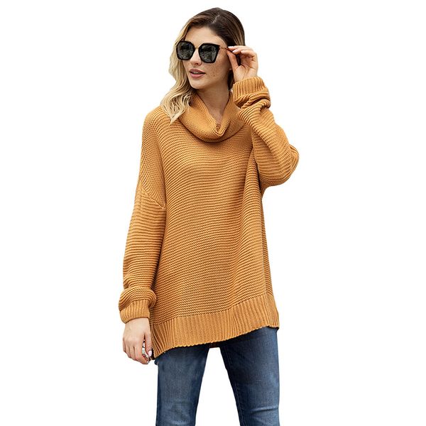 2019 autumn/winter women style monochrome high-neck long-sleeve pullover autumn/winter casual rib knit sweater, White;black
2019 autumn/winter women style monochrome high-neck long-sleeve pullover autumn/winter casual rib knit sweater, White;black