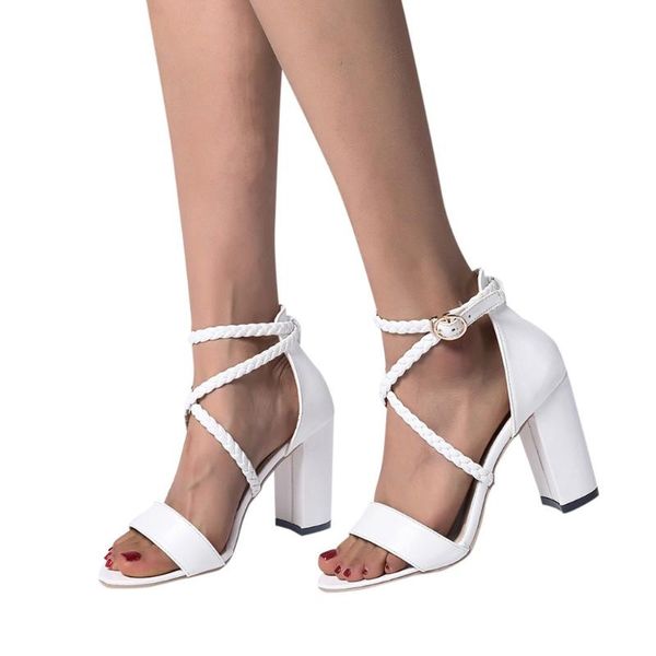 party wedding white sandal woman shoes classics cross-tied square heel sandal for woman concise elegant shoes woma, Black
party wedding white sandal woman shoes classics cross-tied square heel sandal for woman concise elegant shoes woma, Black