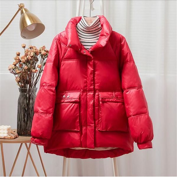 women's down & parkas 2021 female glossy parka winter jacket women large sizes thick loose white duck coat waterproof outerwear, Black
women's down & parkas 2021 female glossy parka winter jacket women large sizes thick loose white duck coat waterproof outerwear, Black