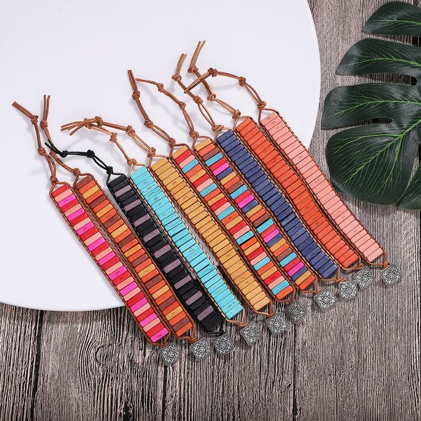 wholesale-trendy fashion ins designer bohemia stone bricks handmade braided adjustable expanded bangle bracelet for woman, Black
wholesale-trendy fashion ins designer bohemia stone bricks handmade braided adjustable expanded bangle bracelet for woman, Black