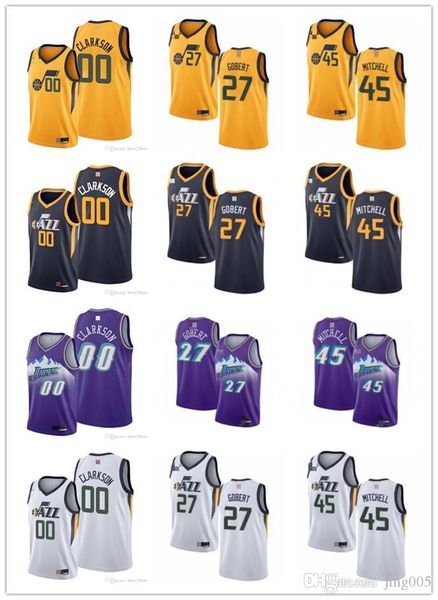 mens womens youth utah jazz 00 clarkson 27 rudy gobert 45 donovan mitchell white purple navy custom basketball jerseys, Black;red
mens womens youth utah jazz 00 clarkson 27 rudy gobert 45 donovan mitchell white purple navy custom basketball jerseys, Black;red