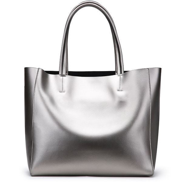 split cowhide handbags bright color shoulder bag silver for women big capacity fashion
split cowhide handbags bright color shoulder bag silver for women big capacity fashion