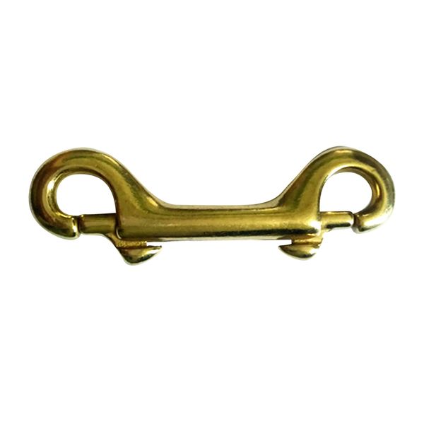 solid brass double ended bolt snap trigger hook key holder key chain 3-1/2 
solid brass double ended bolt snap trigger hook key holder key chain 3-1/2