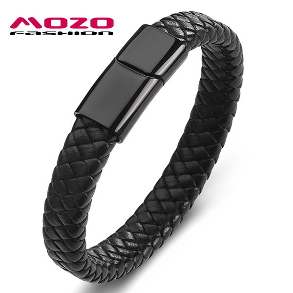 fashion bangle 2019 new classic style men leather bracelet simple black neutral accessories hand-woven jewelry gifts ps2156, Golden;silver
fashion bangle 2019 new classic style men leather bracelet simple black neutral accessories hand-woven jewelry gifts ps2156, Golden;silver