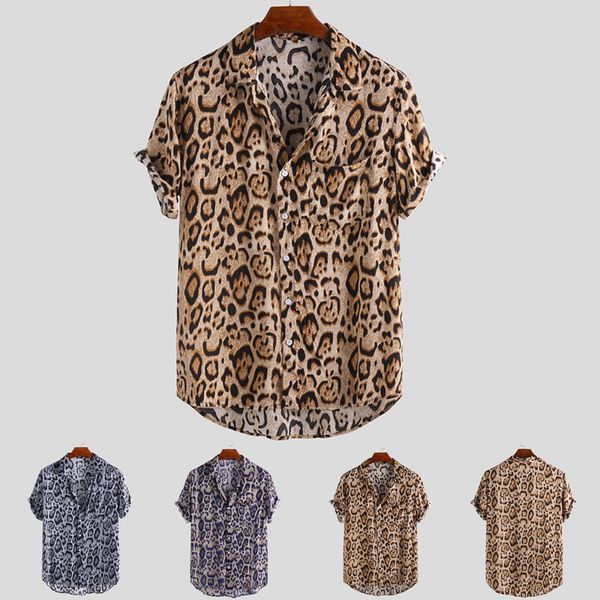 2020 men's cotton shirt camisa men breathable shirt leopard vintage short sleeve streetwear loose men beach hawaiian shirts, White;black
2020 men's cotton shirt camisa men breathable shirt leopard vintage short sleeve streetwear loose men beach hawaiian shirts, White;black