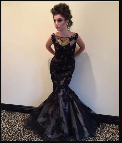 sheer neck lace mermaid evening mother of the bride dress black lace ruched hollow back applique prom pageant formal dress, Black;red
sheer neck lace mermaid evening mother of the bride dress black lace ruched hollow back applique prom pageant formal dress, Black;red