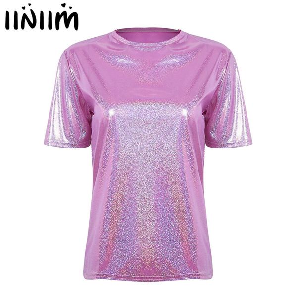 women's clothing nighting sparkly shiny reflective metallic o neck short sleeves casual loose short comfy tee t-shirt, White
women's clothing nighting sparkly shiny reflective metallic o neck short sleeves casual loose short comfy tee t-shirt, White