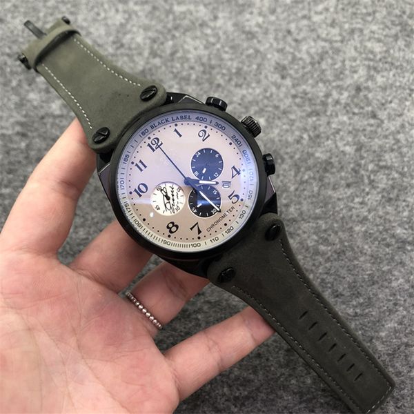 fashion chronograph men watch brand luxury hollow unique design multifunction leather 6-pin quartz movement outdoor sports watch montre homm, Slivery;brown
fashion chronograph men watch brand luxury hollow unique design multifunction leather 6-pin quartz movement outdoor sports watch montre homm, Slivery;brown