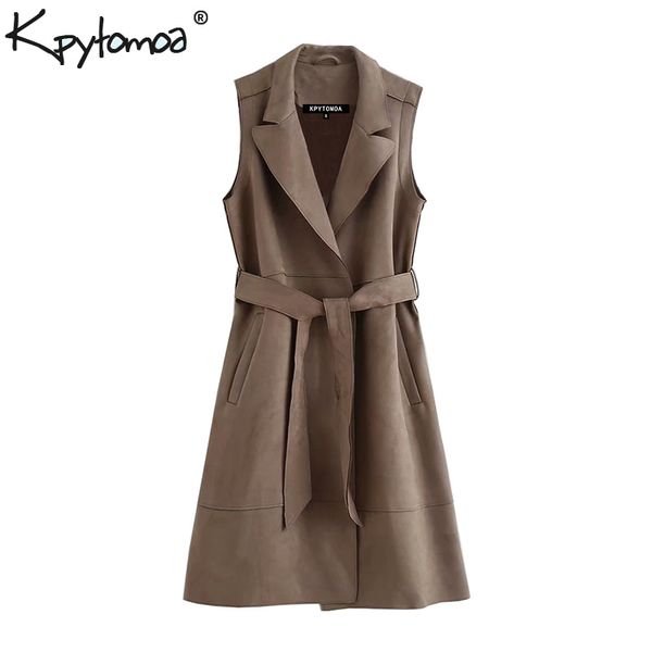 vintage elegant faux suede long style waistcoat women 2019 fashion sleeveless with belt office wear outerwear chic, Black;white
vintage elegant faux suede long style waistcoat women 2019 fashion sleeveless with belt office wear outerwear chic, Black;white