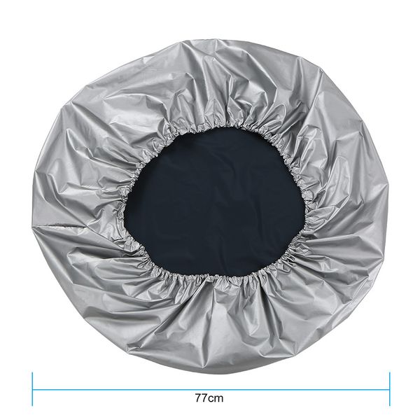 

new universal silver color nylon fabric tire cover fits for rv auto truck car camper trailer 30" diameter wheel 1pcs