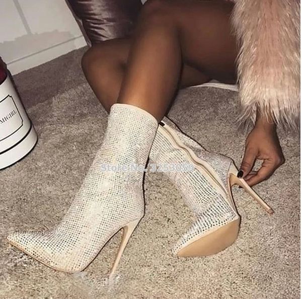 almudena women luxurious glittering silver black crystal mid-calf boots zipper stiletto heels wedding shoes sparkling dress pump
almudena women luxurious glittering silver black crystal mid-calf boots zipper stiletto heels wedding shoes sparkling dress pump
