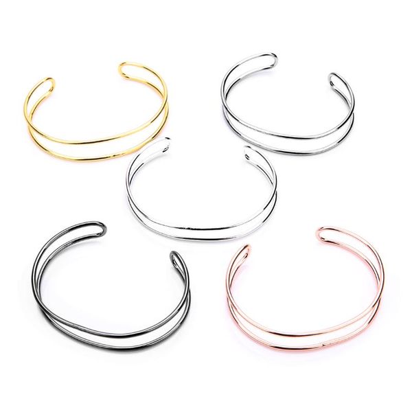 fostfo fashionable simple copper jewelry opening bracelet double round bracelet adjustable cuff lady fashion jewelry, Black
fostfo fashionable simple copper jewelry opening bracelet double round bracelet adjustable cuff lady fashion jewelry, Black