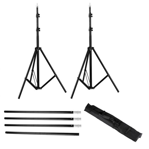 6.6x9.8ft background support stand set adjustable backdrop stand crossbar kit set with case 3 clips black for pgraphy
6.6x9.8ft background support stand set adjustable backdrop stand crossbar kit set with case 3 clips black for pgraphy