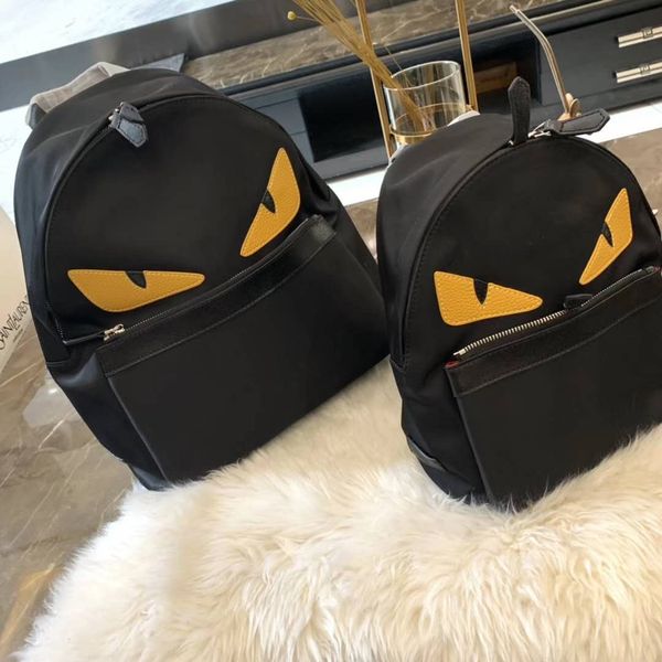 2019 Little monster backpack, fashion stitching backpack,boys and girls fashion schoolbag