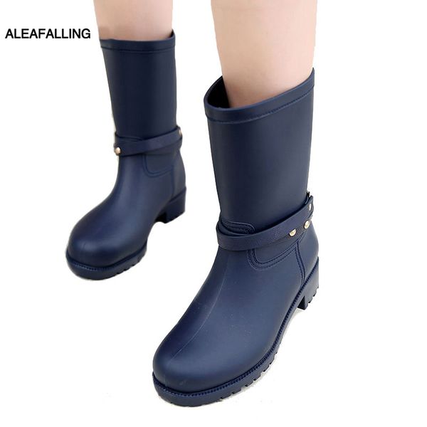 aleafalling new design rain boots waterproof flat shoes woman rain woman water rubber mid calf boots elastic band botas w086, Black
aleafalling new design rain boots waterproof flat shoes woman rain woman water rubber mid calf boots elastic band botas w086, Black