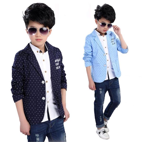 boys casual clothes leisure suit western-style clothes 4-15 y boys cotton polka dot turn-down collar jacket kids autumn outwear, Blue;gray
boys casual clothes leisure suit western-style clothes 4-15 y boys cotton polka dot turn-down collar jacket kids autumn outwear, Blue;gray