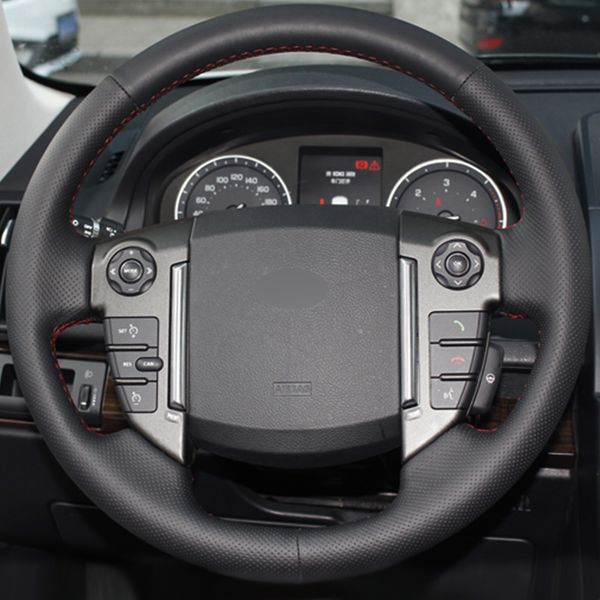 black synthetic leather car steering wheel cover for land rover ander 2 2013-2015
black synthetic leather car steering wheel cover for land rover ander 2 2013-2015