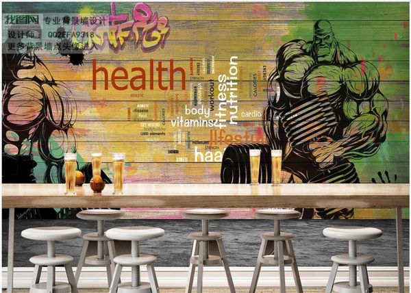 custom p mural wallpaper 3d gym murals for living room decoration wooden board graffiti sports fitness club image wall background wall
custom p mural wallpaper 3d gym murals for living room decoration wooden board graffiti sports fitness club image wall background wall