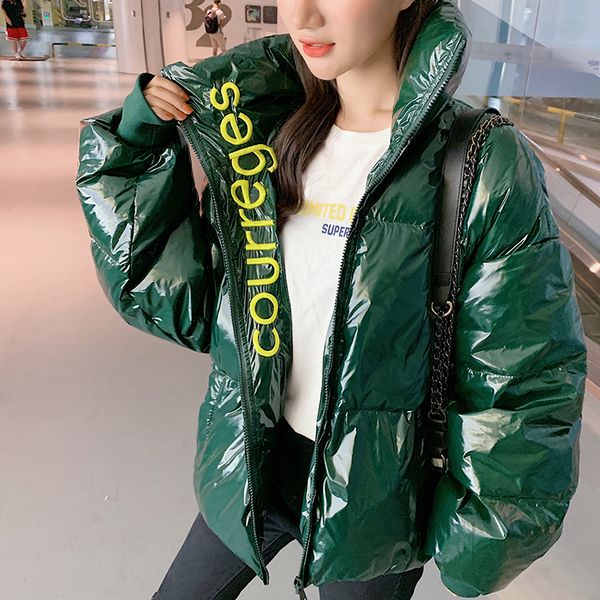 metal black red green color bright jackets coats women winter warm down cotton padded parkas bread style fashion bomber outwear
metal black red green color bright jackets coats women winter warm down cotton padded parkas bread style fashion bomber outwear
