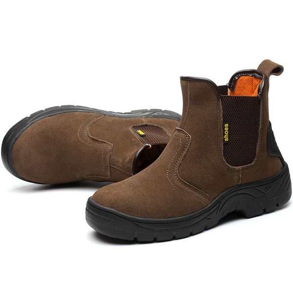 masorini breathable outdoor cow suede leather steel toe work boots shoes men anti-slip puncture proof safety shoes boots ww-811, Black
masorini breathable outdoor cow suede leather steel toe work boots shoes men anti-slip puncture proof safety shoes boots ww-811, Black