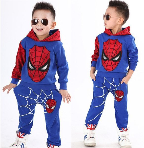 2019 new spring autumn boys sweater spider man long sleeve hooded casual children's two piece set cartoon kids set baby kids clothing, White
2019 new spring autumn boys sweater spider man long sleeve hooded casual children's two piece set cartoon kids set baby kids clothing, White