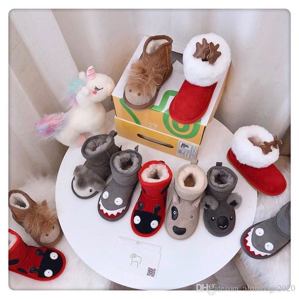 designer children winter snow booties fashion australia classic short cartoon boots real leather fur with rubber outsole, Black
designer children winter snow booties fashion australia classic short cartoon boots real leather fur with rubber outsole, Black
