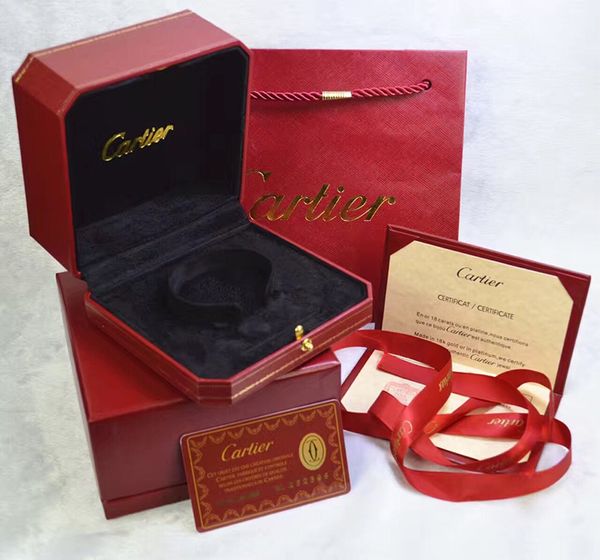 

оригинальный роскошный бренд женщины шкатулки для ювелирных изделий bijoux luxe корзина красная упаковка браслет ожерелье кольцо коробка Рождественский подарок berühmte marke bracciale