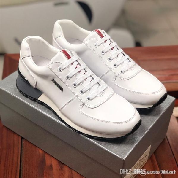 mens 19 designer shoes fabric and brushed leather sneakers white platform casual shoes 19ss prada, Blue;gray
mens 19 designer shoes fabric and brushed leather sneakers white platform casual shoes 19ss prada, Blue;gray
