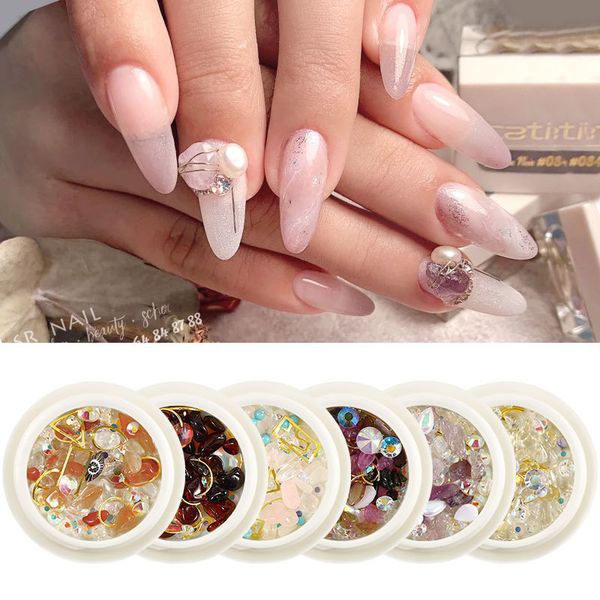 net red burst nail art deco ornaments royal storm 18 flat bottom shaped diamonds pearl metal ring mixed diamond nail accessories, Silver;gold
net red burst nail art deco ornaments royal storm 18 flat bottom shaped diamonds pearl metal ring mixed diamond nail accessories, Silver;gold