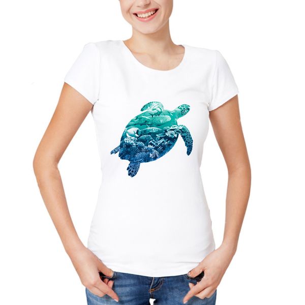 women t-shirts o-neck brand tee funny shirt lady t shirts new fashion tortoises fusion sunrise&ocean life print pattern, White
women t-shirts o-neck brand tee funny shirt lady t shirts new fashion tortoises fusion sunrise&ocean life print pattern, White
