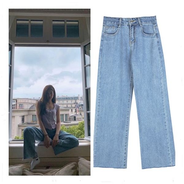 kpop blackpink jennie same streetwear high waist blue straight jeans female student korean style wild casual jeans women clothes
kpop blackpink jennie same streetwear high waist blue straight jeans female student korean style wild casual jeans women clothes