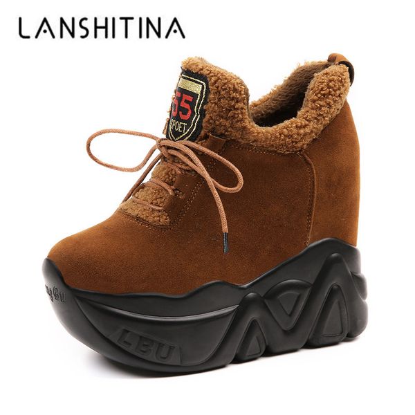 new 2019 winter women ankle boots 11cm heels high wedge boots warm fur platform leather sneakers cotton snow boots for woman, Black
new 2019 winter women ankle boots 11cm heels high wedge boots warm fur platform leather sneakers cotton snow boots for woman, Black