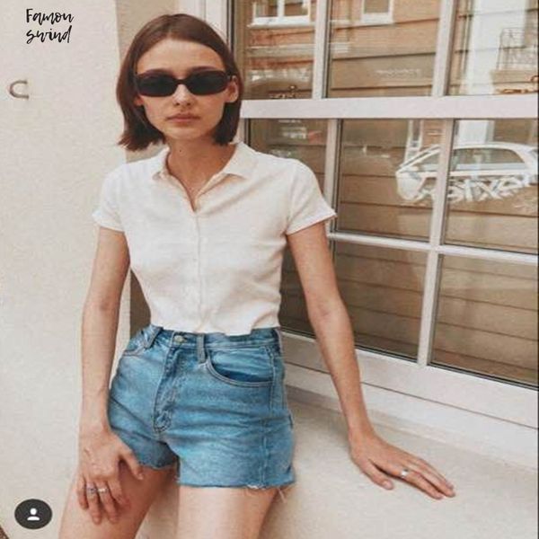 футболка 100% хлопок новые моды для женщин с коротким рукавом collared кнопки вверх непрозрачный верхние кнопки drop доставка хорошее качест, White
футболка 100% хлопок новые моды для женщин с коротким рукавом collared кнопки вверх непрозрачный верхние кнопки drop доставка хорошее качест, White