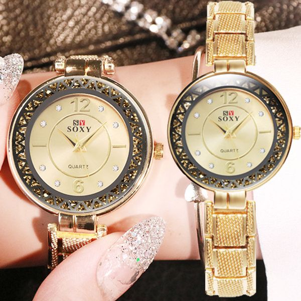 luxury watch women dress bracelet watch fashion and elegant hollow gold-plated dial alloy strap ladies quartz #50, Slivery;brown
luxury watch women dress bracelet watch fashion and elegant hollow gold-plated dial alloy strap ladies quartz #50, Slivery;brown