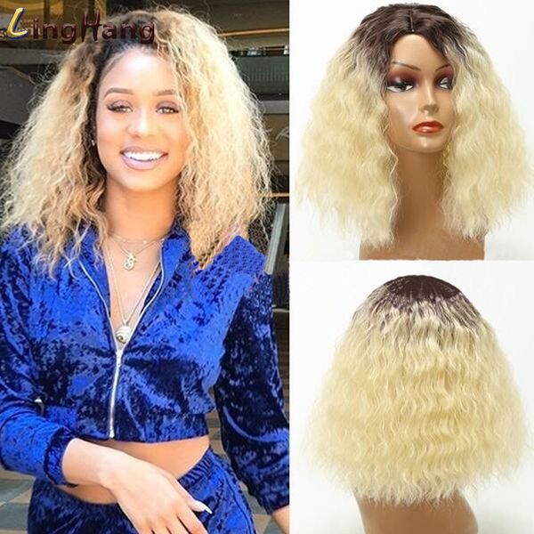 linghang short wavy blonde ombre brown synthetic heat resistant fiber wigs for black women for wedding cosplay women's daily
linghang short wavy blonde ombre brown synthetic heat resistant fiber wigs for black women for wedding cosplay women's daily