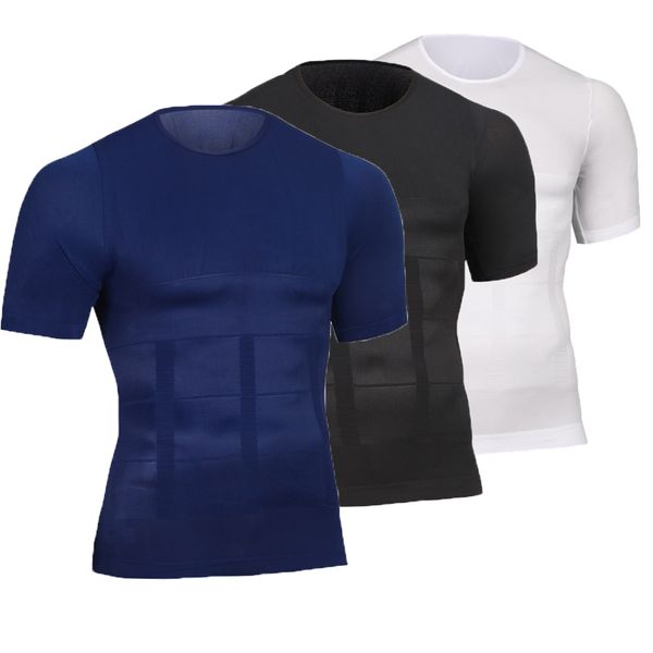 new men shapers summer solid compression t shirt firm tummy belly buster vest control slimming body shaper underwear shirt, Black;blue
new men shapers summer solid compression t shirt firm tummy belly buster vest control slimming body shaper underwear shirt, Black;blue
