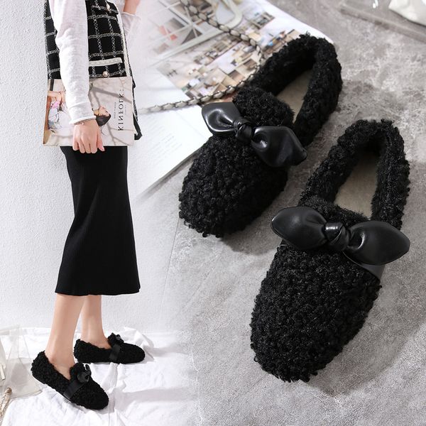 all-match casual woman shoe women shoes 2019 bow-knot loafers fur women's moccasins round toe modis new boat butterfly winter, Black
all-match casual woman shoe women shoes 2019 bow-knot loafers fur women's moccasins round toe modis new boat butterfly winter, Black