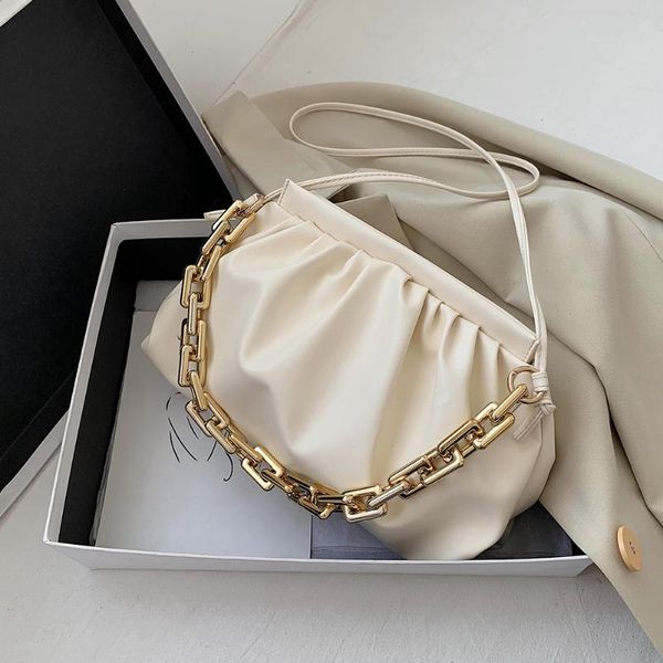 thick chain women shoulder bag clip designer handbag fashion soft cloud clutch bag fold small lady hand
thick chain women shoulder bag clip designer handbag fashion soft cloud clutch bag fold small lady hand