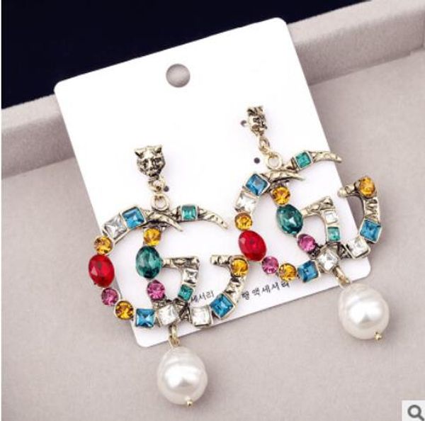 2019 metal earrings fashion designer to create crystal earrings elegant ladies brand name earrings 99, White
2019 metal earrings fashion designer to create crystal earrings elegant ladies brand name earrings 99, White