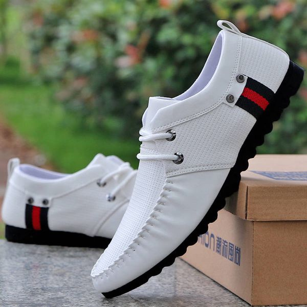 2019 men shoes summer breathable casual shoes leather loafers men white driving mocassin homme, Black
2019 men shoes summer breathable casual shoes leather loafers men white driving mocassin homme, Black