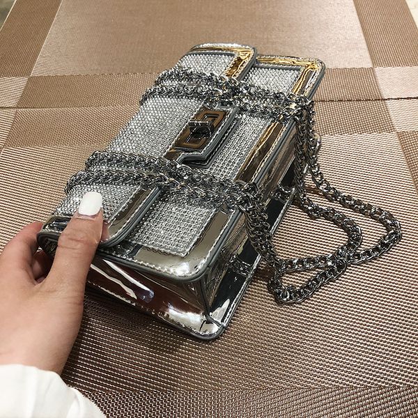 women patent leather messenger bag 2019 new fashion chain diamond crossbody bag sequin jelly shoulder small square
women patent leather messenger bag 2019 new fashion chain diamond crossbody bag sequin jelly shoulder small square