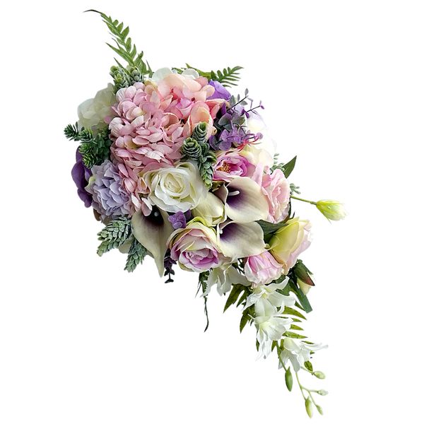 vintage waterfall style bridal bouquet artificial hand flower wedding prom decoration
vintage waterfall style bridal bouquet artificial hand flower wedding prom decoration