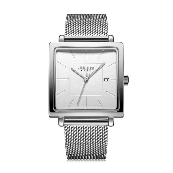 julius new stainless steel mesh band women's business watch square stylish quartz wristwatch 30m waterproof ja-1207, Slivery;brown
julius new stainless steel mesh band women's business watch square stylish quartz wristwatch 30m waterproof ja-1207, Slivery;brown