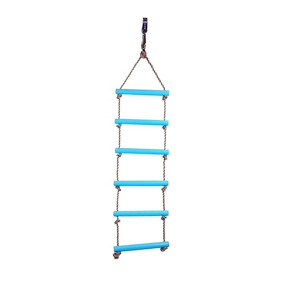 new children outdoor playhouse plastic 6 rungs 2m rope climbing ladder garden playground backyard fun toy blue
new children outdoor playhouse plastic 6 rungs 2m rope climbing ladder garden playground backyard fun toy blue