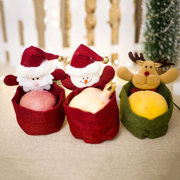 3pcs christmas gift holders kid santa claus snowman elk cloth candy bags children creative small storage bag decoration supplies
3pcs christmas gift holders kid santa claus snowman elk cloth candy bags children creative small storage bag decoration supplies