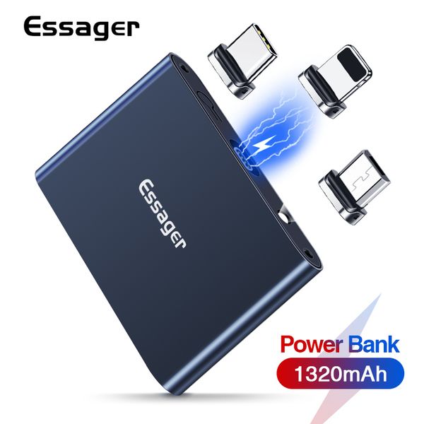 essager magnetic power bank for iphone micro usb type c 1320mah mini magnet powerbank portable external battery charger pack
essager magnetic power bank for iphone micro usb type c 1320mah mini magnet powerbank portable external battery charger pack